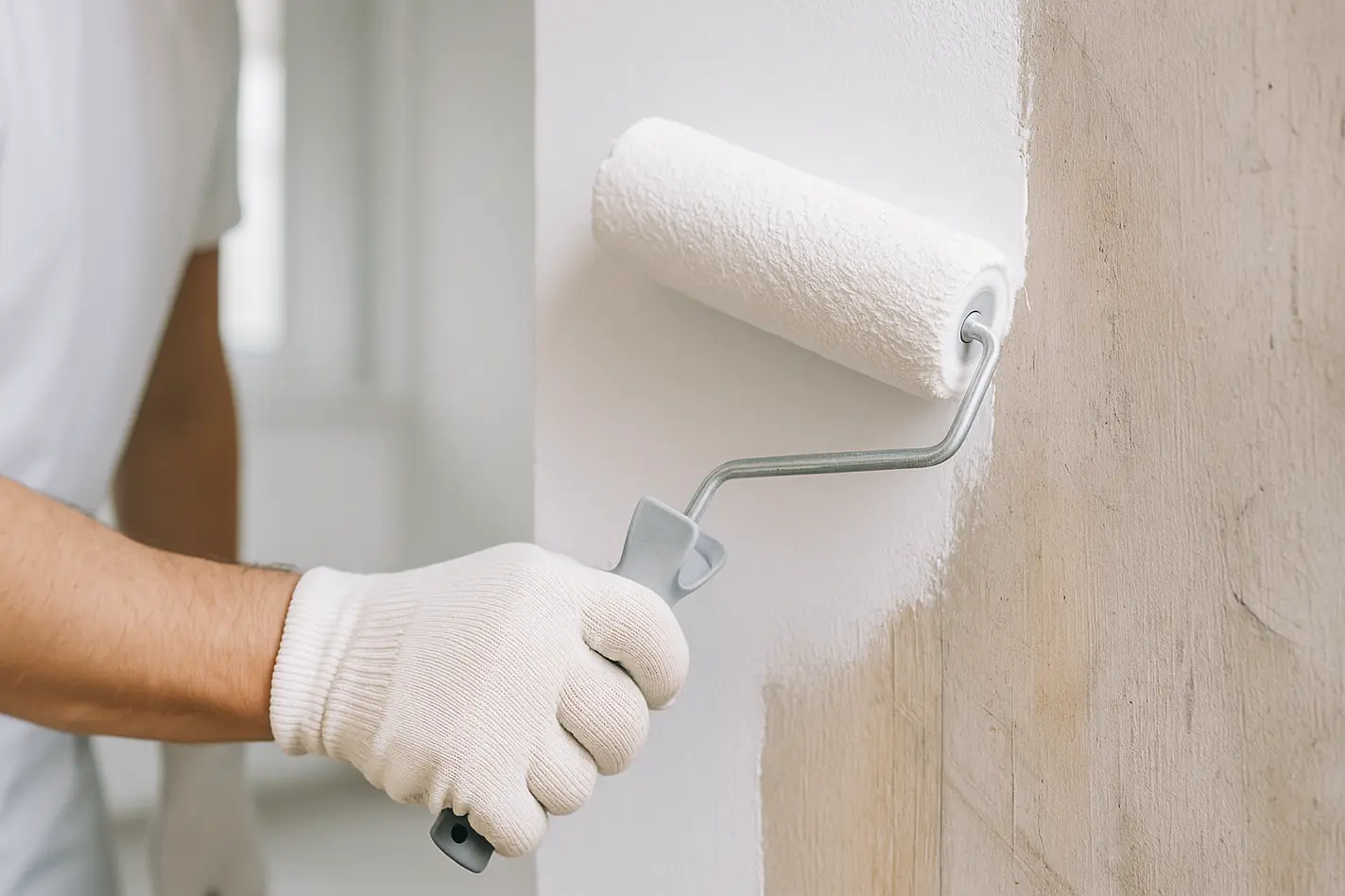 Professioneel verfwerk: grondverf betekenis toegepast met roller